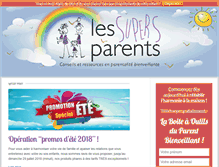 Tablet Screenshot of les-supers-parents.com